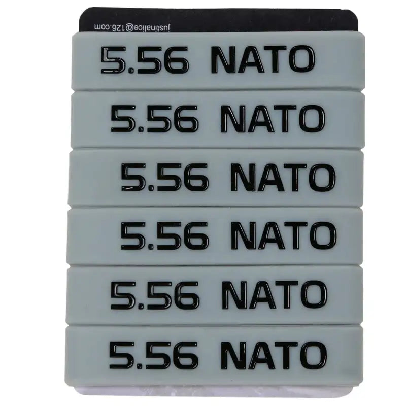 6 Pack Magazine Marking Bands &ndash; Multicolor For 7.62x39 5.56 Black2 6Pcs