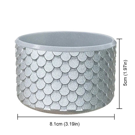 Silicone Boot Sleeve For 20oz 30oz 40oz Water Bottles Silver