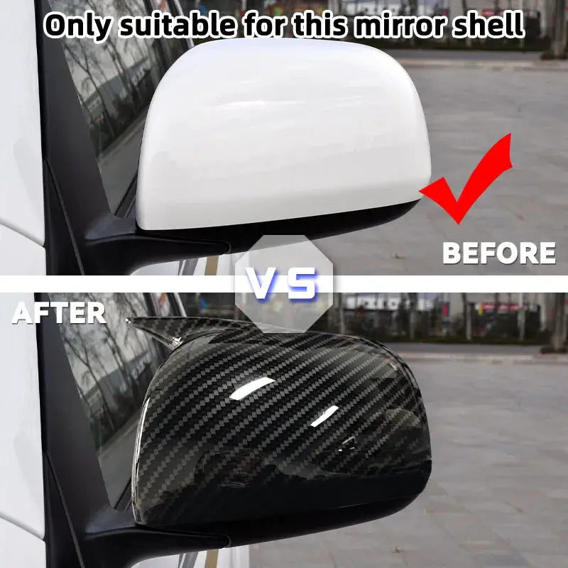 For Toyota RAV4 XA30 2008 2009 2010 2011 2012 2013 Adhesive installation of rearview mirror cover without lights for cars by InterCyprus Trading Ltd