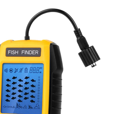 Handheld Fish Finder with LCD Display &amp; Sonar Transducer - 328ft Depth