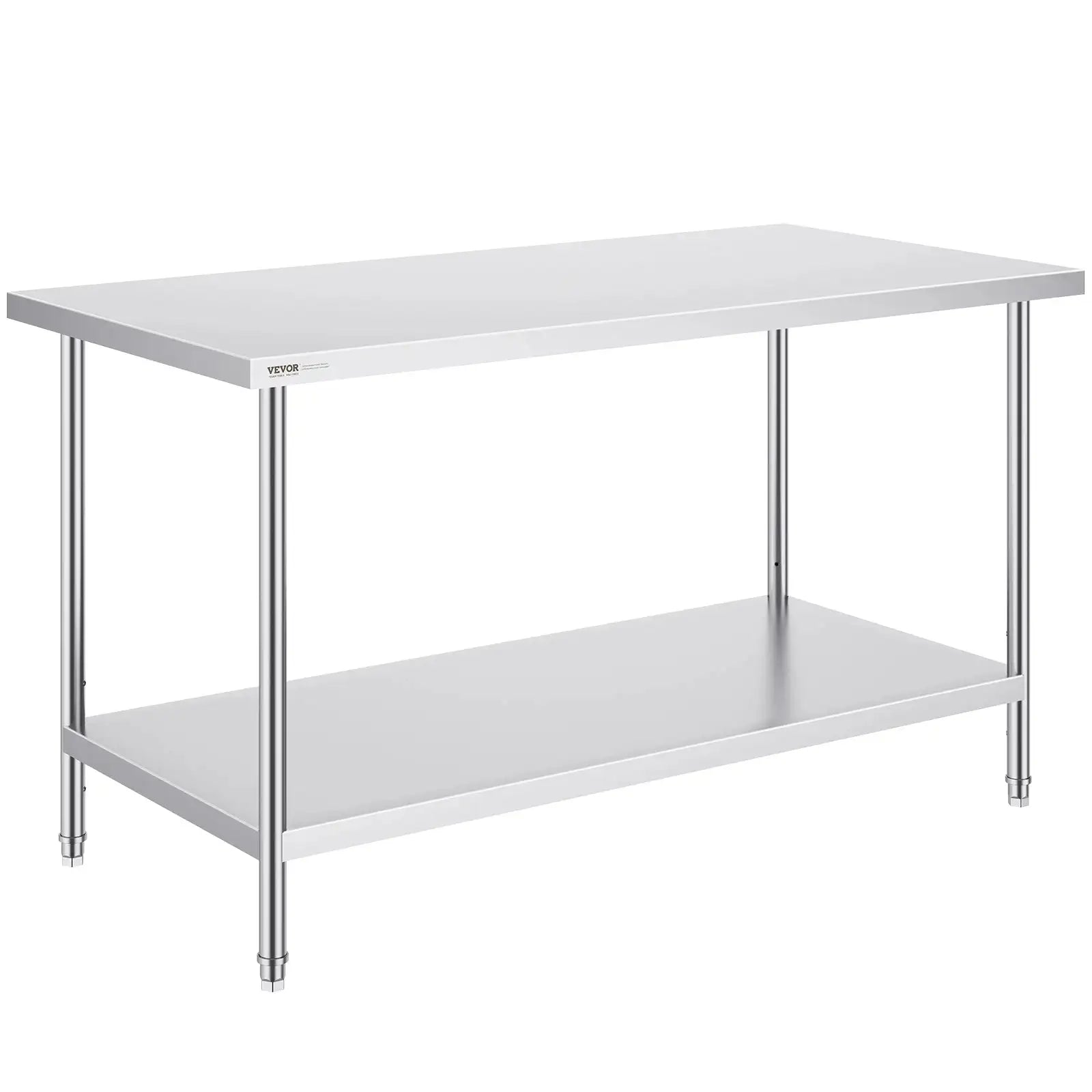 Heavy Duty Prep Table Stainless Steel With Adjustable Height