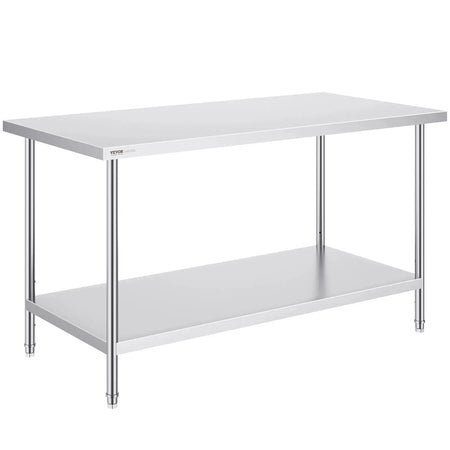 Heavy Duty Prep Table Stainless Steel With Adjustable Height