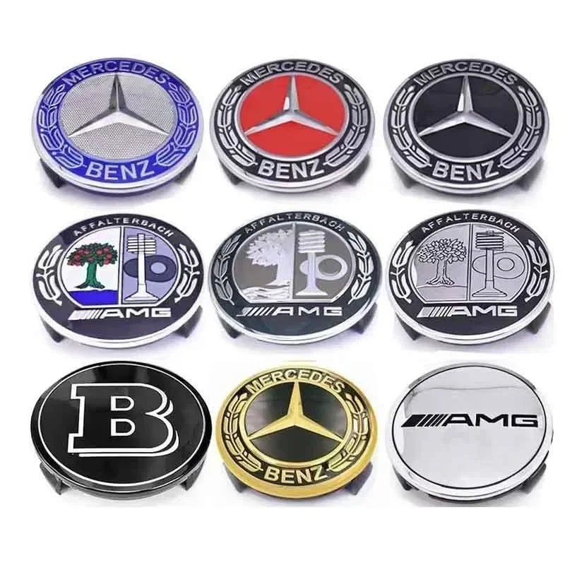 4PCS 75MM Car Hub Center Cover &ndash; Premium Mercedes Benz Emblem Design