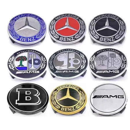 4PCS 75MM Car Hub Center Cover &ndash; Premium Mercedes Benz Emblem Design