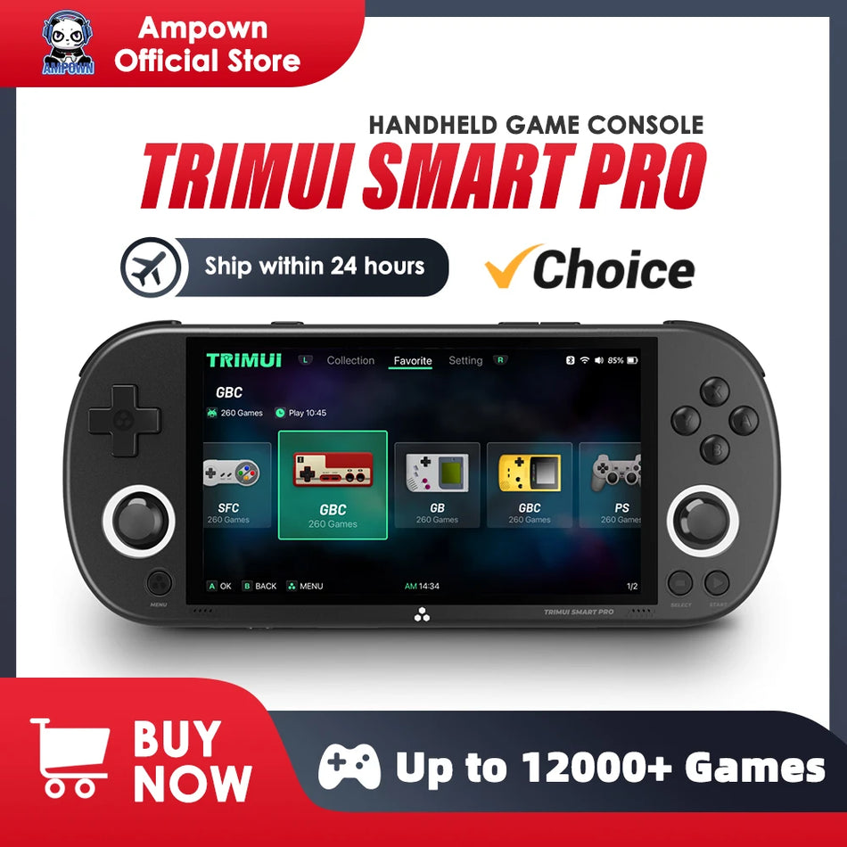 Trimui Smart Pro Handheld Game Console - 4.96 Inch IPS