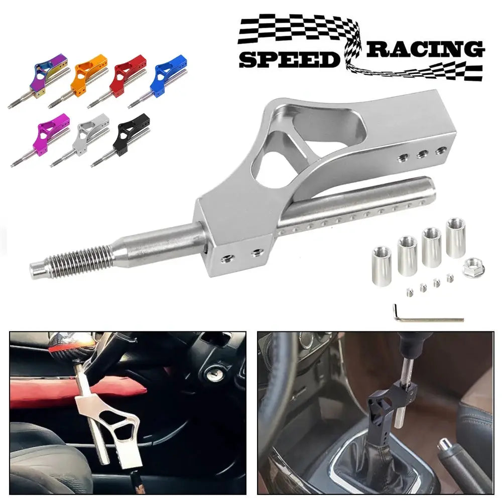 Aluminum Car Gear Shifter Extender Kit with 4 Adapter Adjustable Height Lever Extension For Honda Stick Shift Vehicle by InterCyprus Trading Ltd