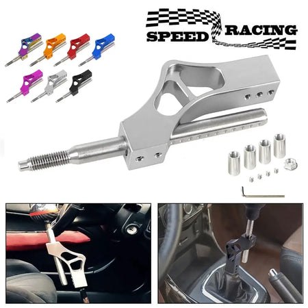 Aluminum Car Gear Shifter Extender Kit with 4 Adapter Adjustable Height Lever Extension For Honda Stick Shift Vehicle by InterCyprus Trading Ltd