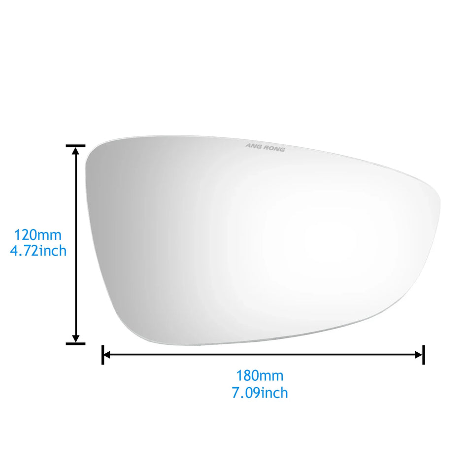 VW EOS Convex Heated Door Mirror Glass, Right Driver Side