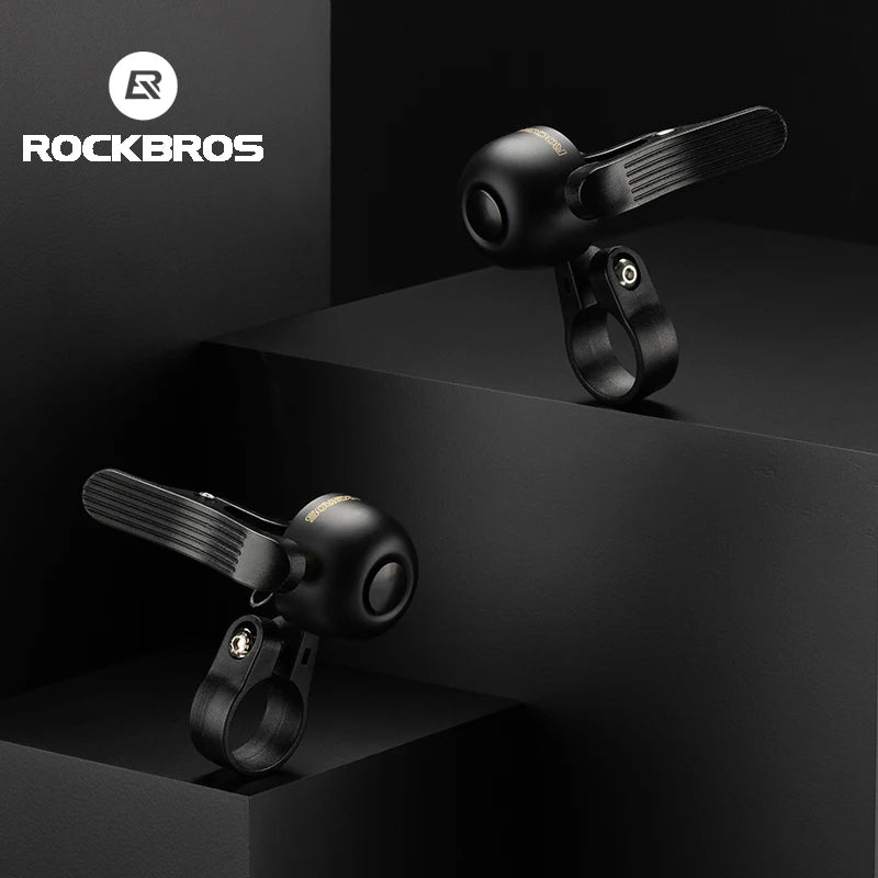 ROCKBROS Alloy Bike Bell with Crisp Sound and Easy Installation