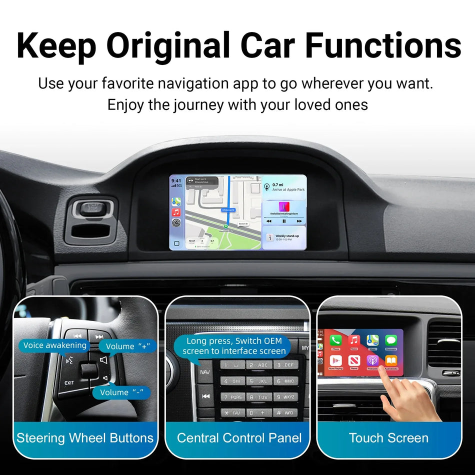 Univerzalni 7-inčni Double Din auto stereo radio Android uređaj s GPS-om i WiFi-jem za Volvo V70 XC70 S80 2012-2015