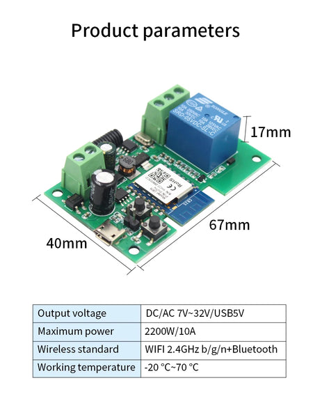 Cb3s &ndash; One Channel Tuya Smart WiFi Relay With Alexa App