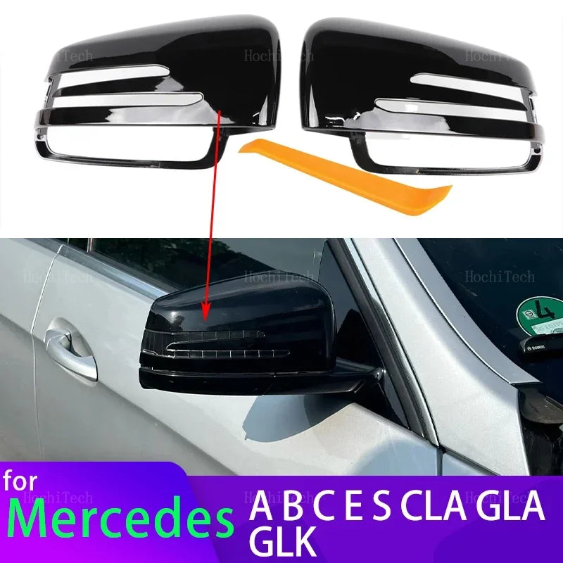 Калъф за огледало от въглеродни влакна за Mercedes W204 W212 W176 W246 A B C E S CLA GLA