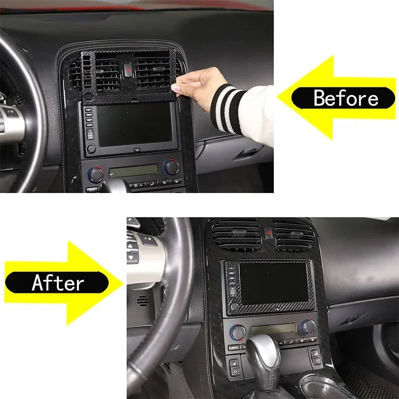 Reaalne süsinikkiust trimmi Chevrolet Corvette C6 2005-2013