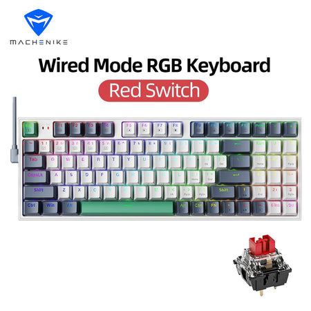 Machenike K500 Mechanical Keyboard &ndash; Mac Windows Compatible Red Switch