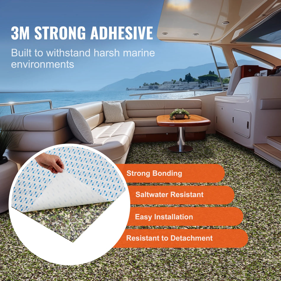 EVA Boat Flooring Non Slip Self Adhesive Decking