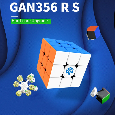 GAN 356 RS 3X3 Magic Speed Cube Stickerless &ndash; Ultra Smooth