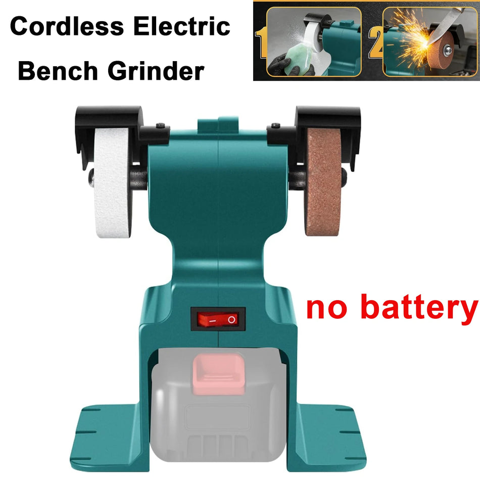 Moinho de Bancada Sem Fio para Ferramentas de Polimento e Moagem Dupla Makita 18V 200W