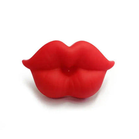 Kiss Lips Mustache Pacifier - Funny Silicone Soother for Babies Scarlet