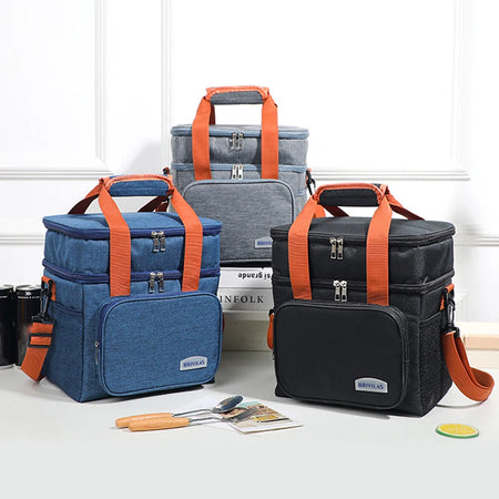 European Crossbody Lunch Insulation Bag &ndash; Large Capacity