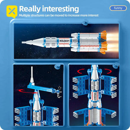 ToylinX 133 Pieces Space Shuttle Building Set For Kids