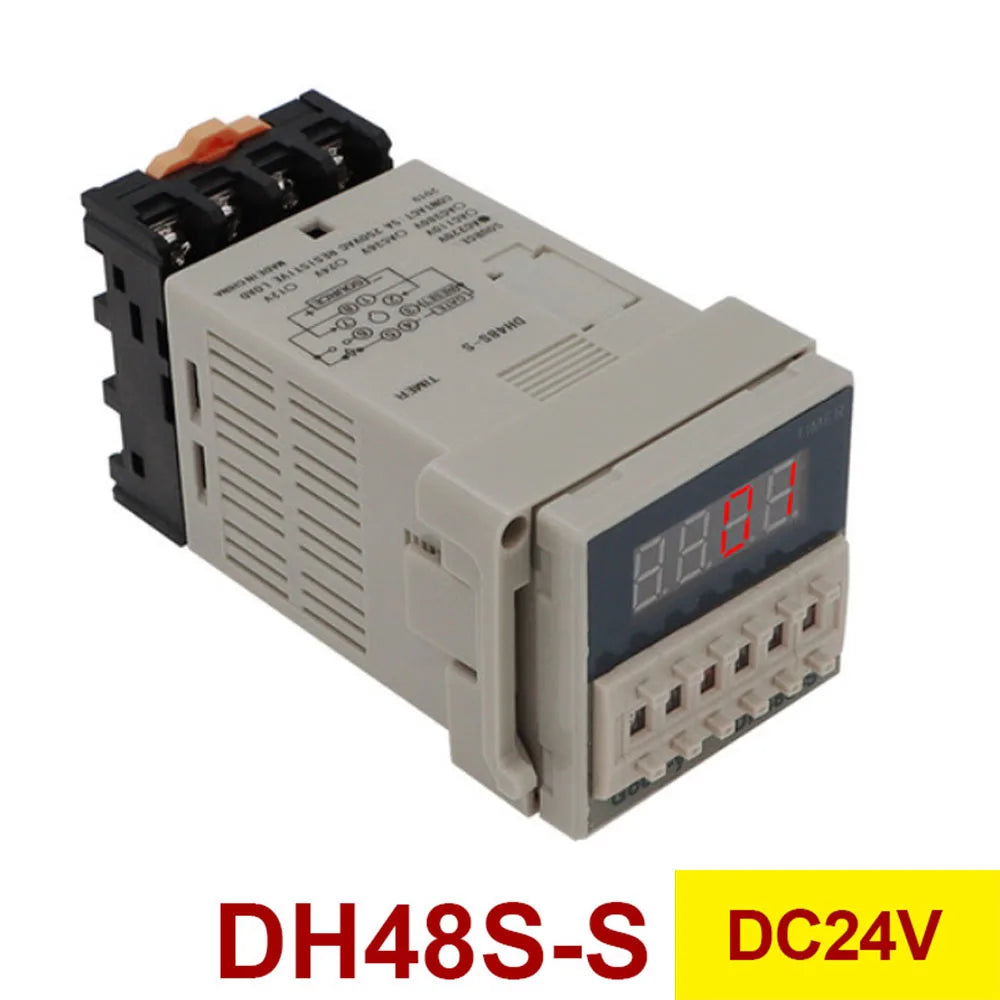 DH48S-S Timer LCD Display Time Control &ndash; Programmable Delay DC 24V