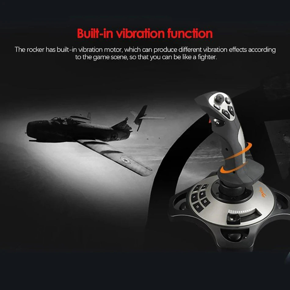 Manette Pro Joystick PXN-2113 pour simulateur de vol PC, contrôleur USB