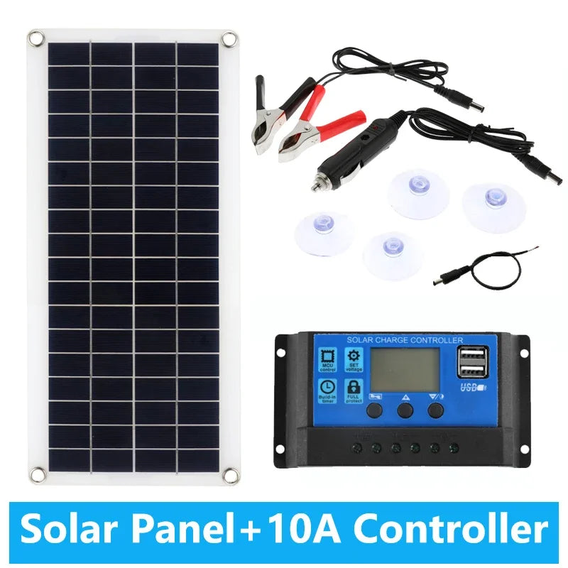 1000W Solar Panel DC 12V-18V &ndash; Dual USB Power Bank Outdoor with 10A controller