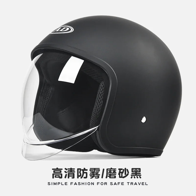 GB Certified Universal Open-Face Electric Vehicle Helmet for All Seasons HEI