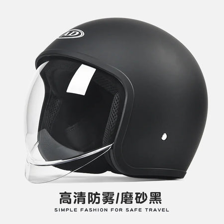 GB Certified Universal Open-Face Electric Vehicle Helmet for All Seasons HEI