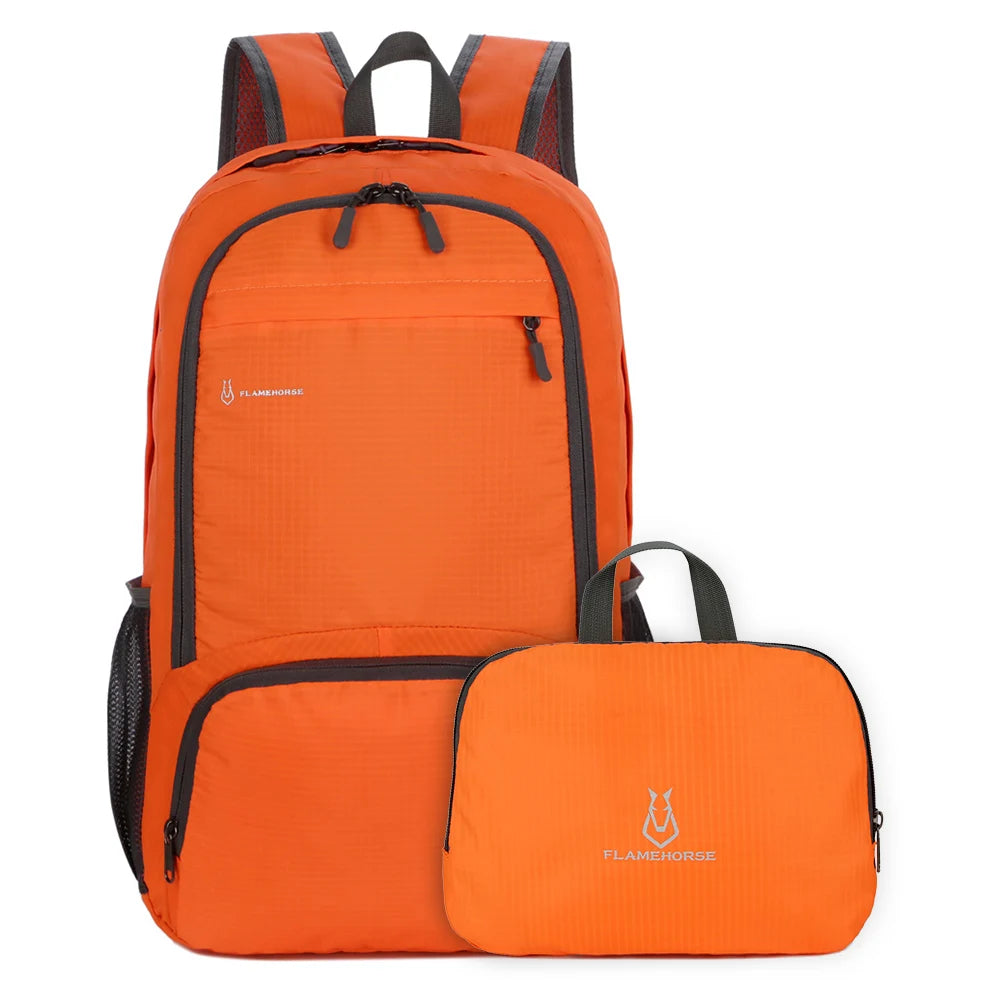 Lightweight Foldable Backpack &ndash; Water-Resistant And Packable ORANGE