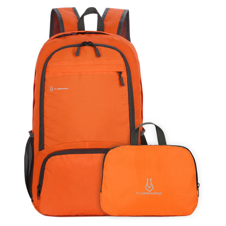 Lightweight Foldable Backpack &ndash; Water-Resistant And Packable ORANGE