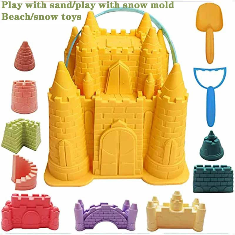 Creative Beach Sand Toys Set for Kids 2024 - Fun Pyramid Castle Molds, Perfect Outdoor Games for Boys and Girls