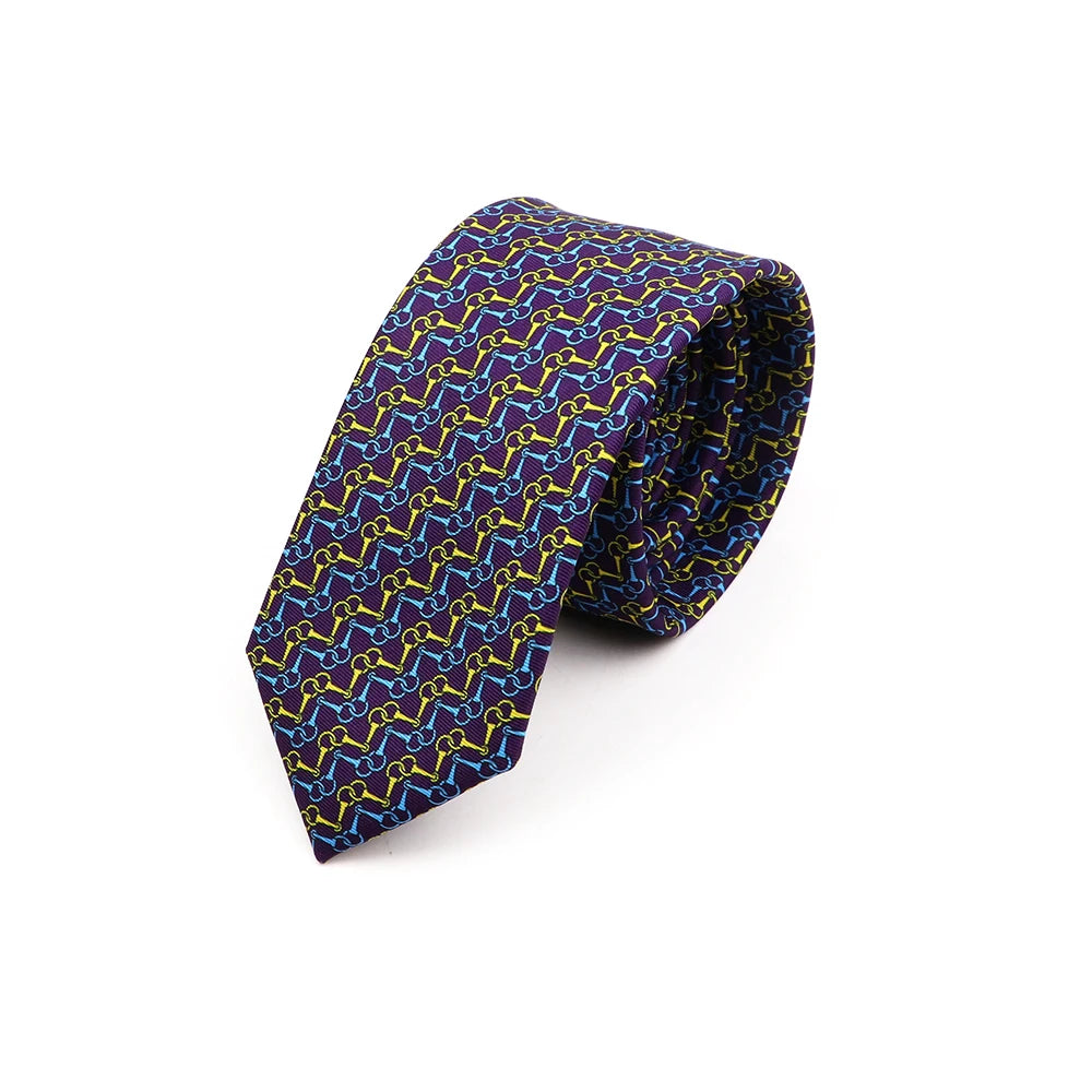 Vintage Paisley Men's Tie - Blue Red Necktie for Business &amp; Weddings 12