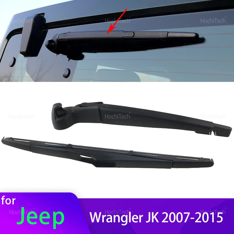 Juego de brazo y cuchilla del limpiaparabrisas trasero para Jeep Wrangler JK 2007-2015