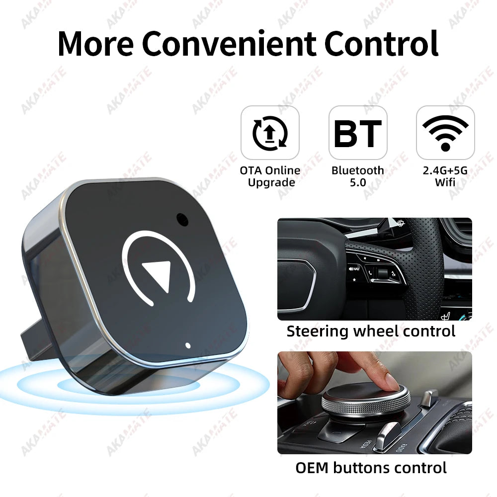 2in1 Wireless CarPlay Adapter - Wireless Android Auto