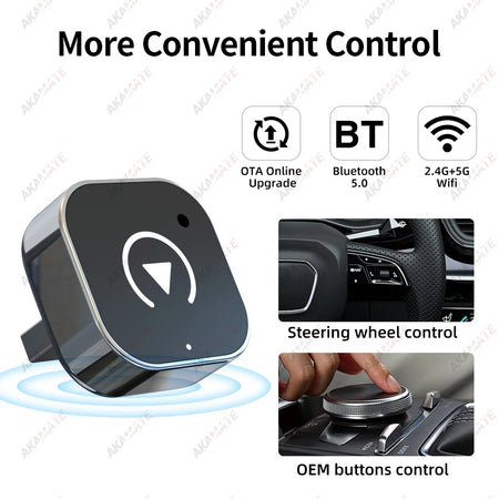 2in1 Wireless CarPlay Adapter - Wireless Android Auto