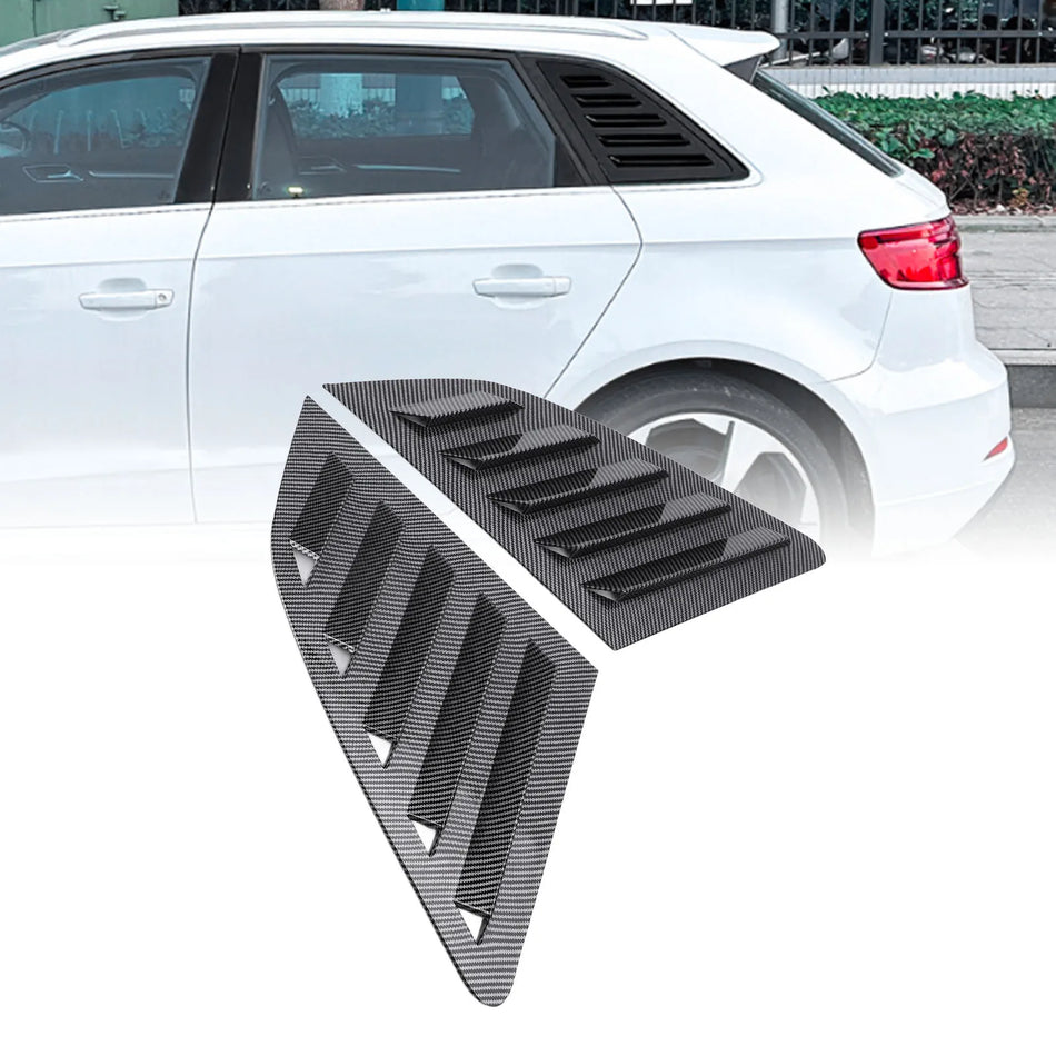 Aletas ABS para janela lateral traseira para Audi A3 S3 8V Hatchback