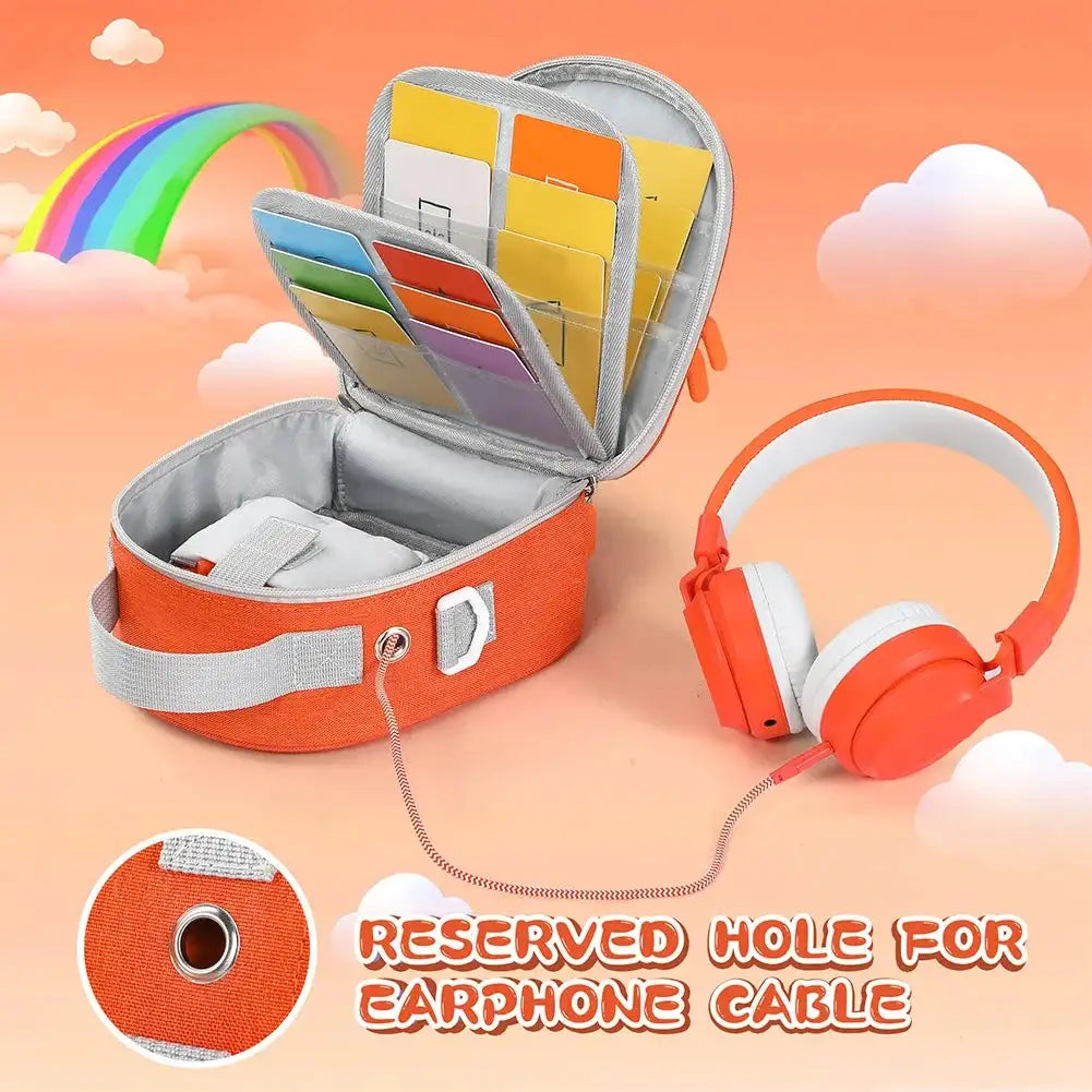 Hard Leather Case For Yoto Mini Music Player Card Storage