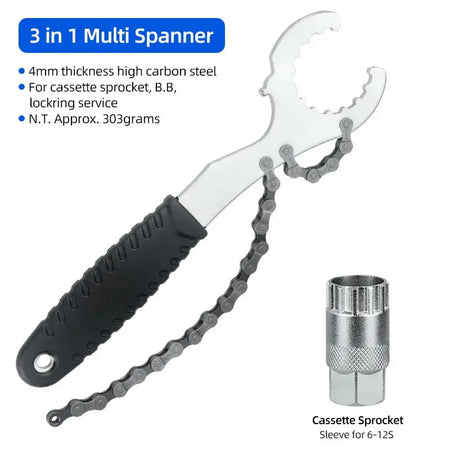 3 In 1 Bike Spanner Tool For Lockring Derailleur Cassette Wrench T226 N T225A / CHINA