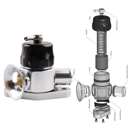 Blow Off Valve Dual Port Aluminum for Mazda Mazdaspeed 3 6 Subaru WRX by InterCyprus Trading Ltd