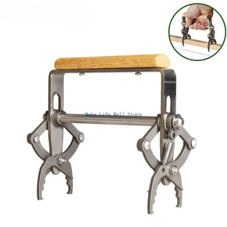Ergonomic Hives Frame Holder &ndash; Stainless Steel And Hardwood