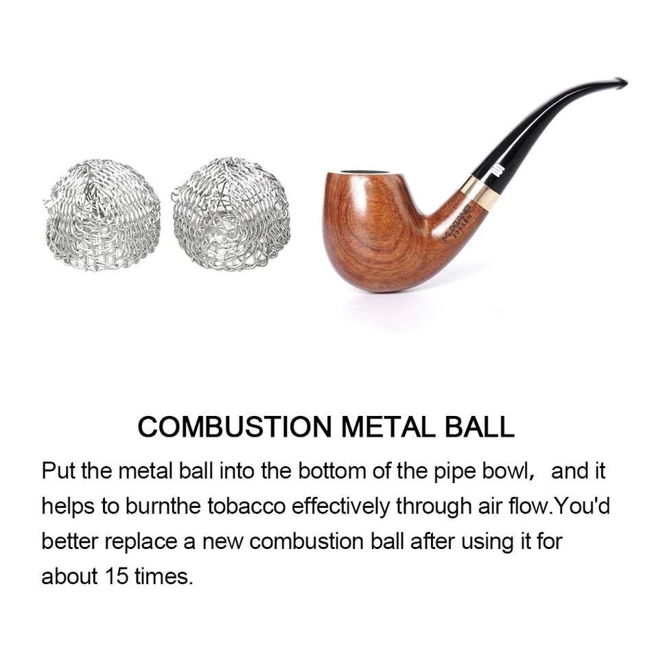 Set di pipa per tabacco Old Fox in palissandro con filtro attivato da 9mm