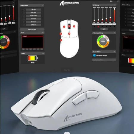 Attack Shark R1 &ndash; High Precision 18000 DPI Wireless Gaming Mouse