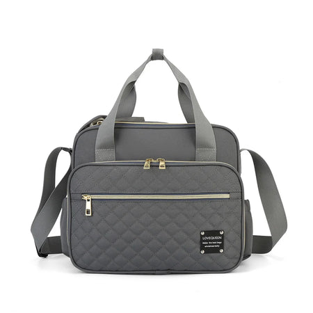 New Style Waterproof Diaper Bag &ndash; Large Capacity and Multifunctional Design Gray