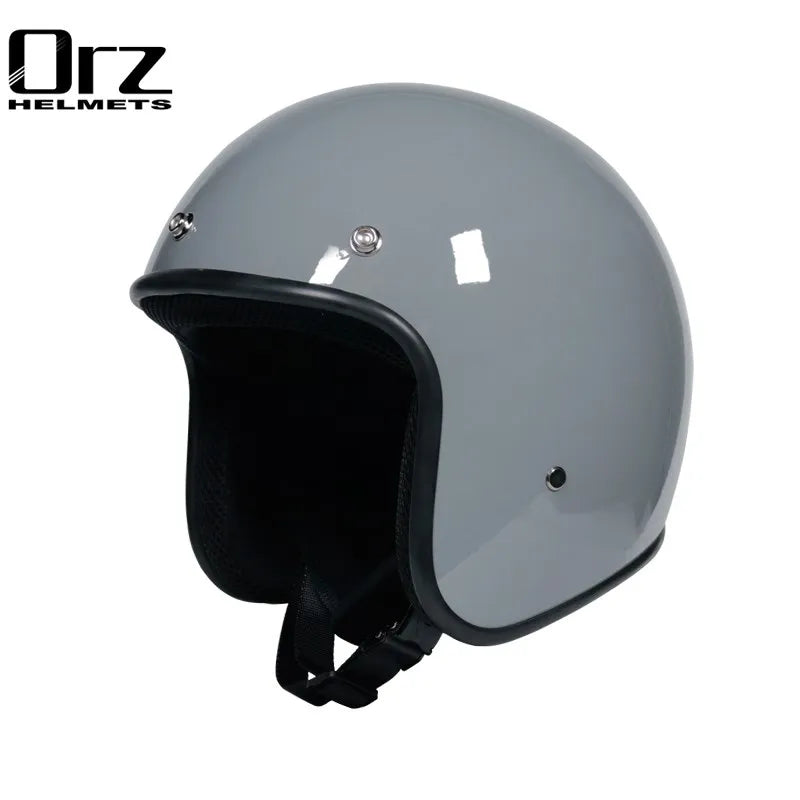 OrzChoice Retro Open Face Helmet &ndash; DOT Approved Open Face 4 / XL