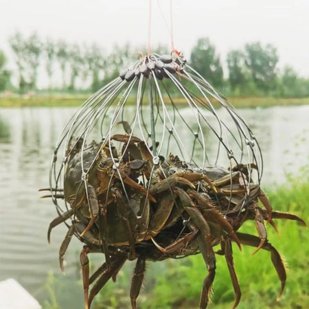 Durable Automatic Crab Trap - Steel Wire Fishing Net