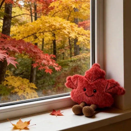 New Canadian Maple Leaf Cute Maple Leaf Plush Stuffed Toy Keychain Bag Hanging Ornament by InterCyprus Trading Ltd