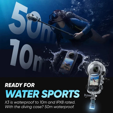 Dive Case for Insta360 X4 &ndash; Waterproof Up to 50 Meters