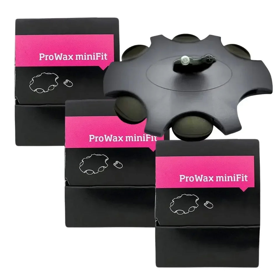 Oticon ProWax MiniFit protezioni cerume per apparecchi acustici, filtri cerume, prevengono l'accumulo di cerume nell'orecchio