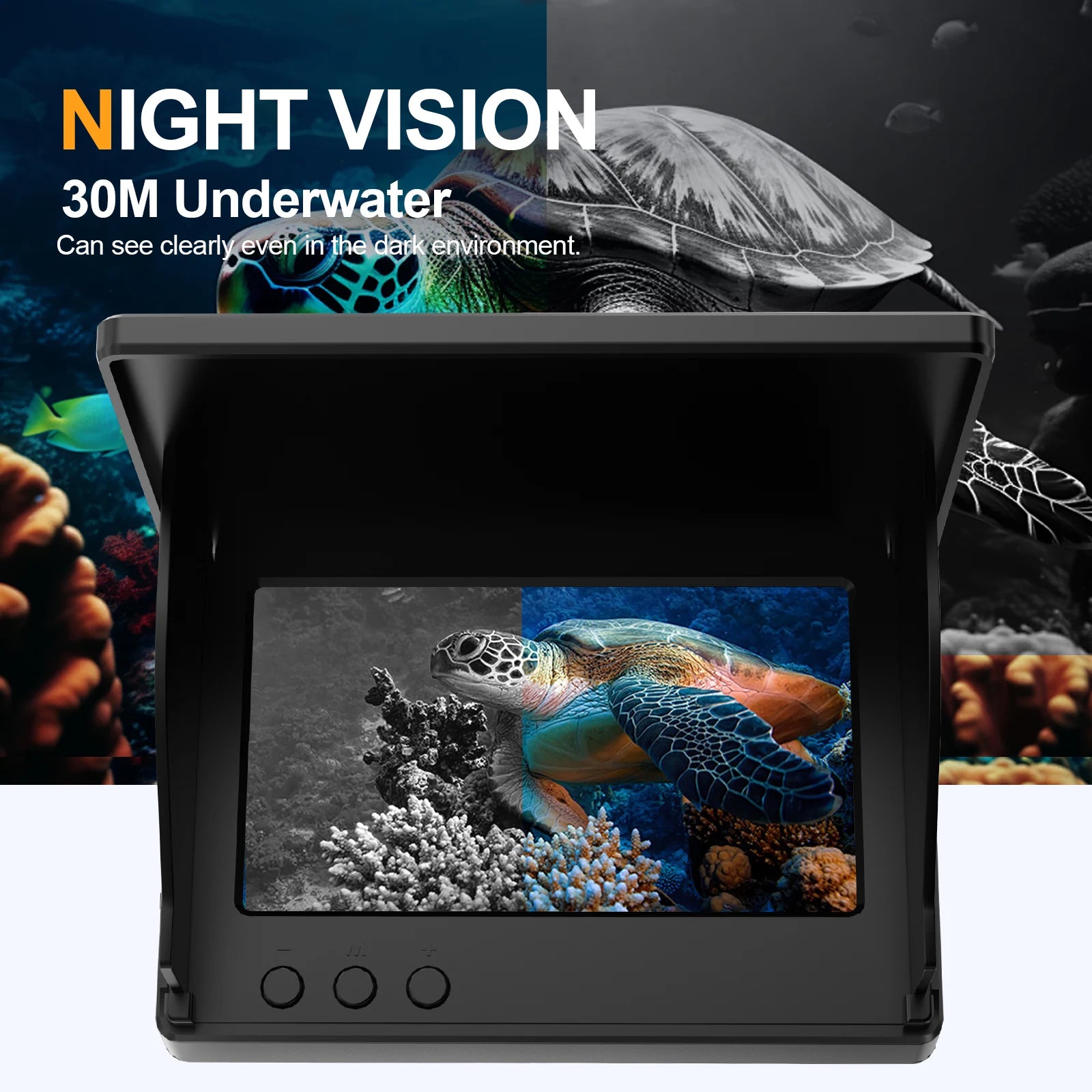 Portable Fish Depth Finder with 4.3 Inch LCD &amp; Night Vision | DDCAMERA